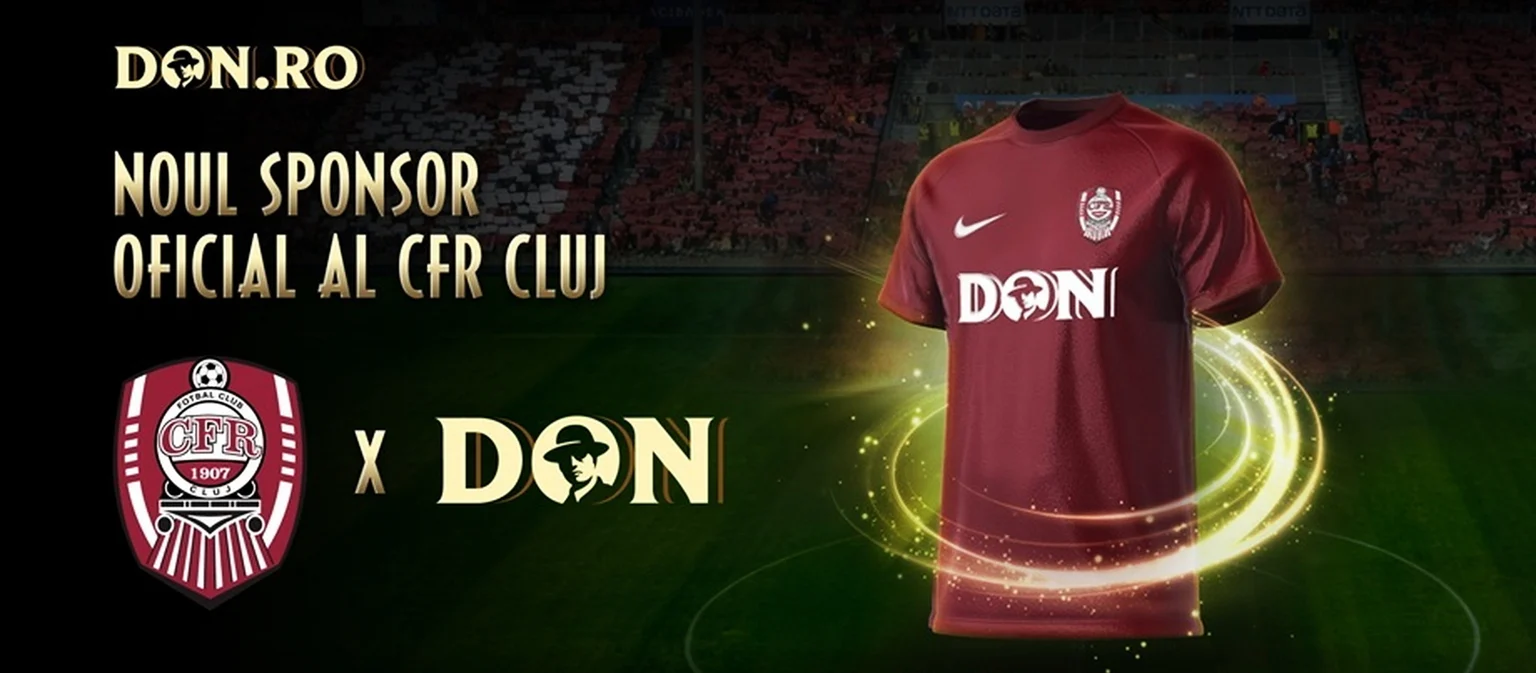 Colaborare de top în Liga 1: Don.ro devine sponsor oficial al CFR Cluj